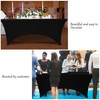 BDDC Table Covers for 8 Foot Tables, 6 Pack Black