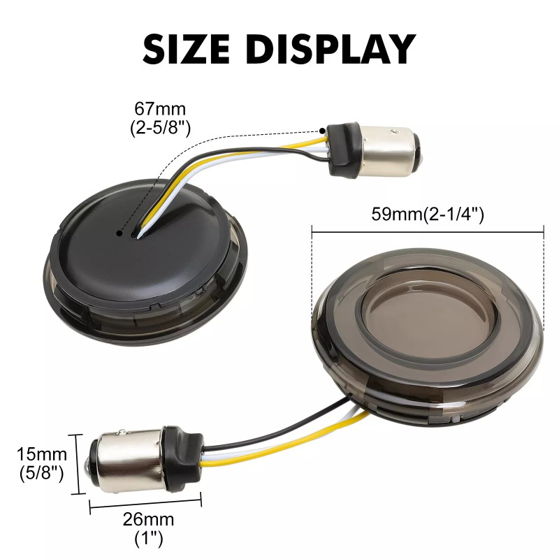 DREAMIZER 1157 LED Turn Signal Lights for Harley Touring Street