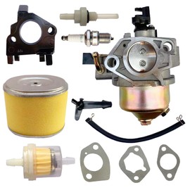 GX390 GX340 Carburetor with 17210-ZE3-505 Air Filter Replacement kit - Fits for Honda GX390 GX340U1 GX340R1 GX340K1 WT40XK3 13HP 11HP Generator Lawnmower Engine, Replace 16100-ZE3-V01 16100-ZH8-W61