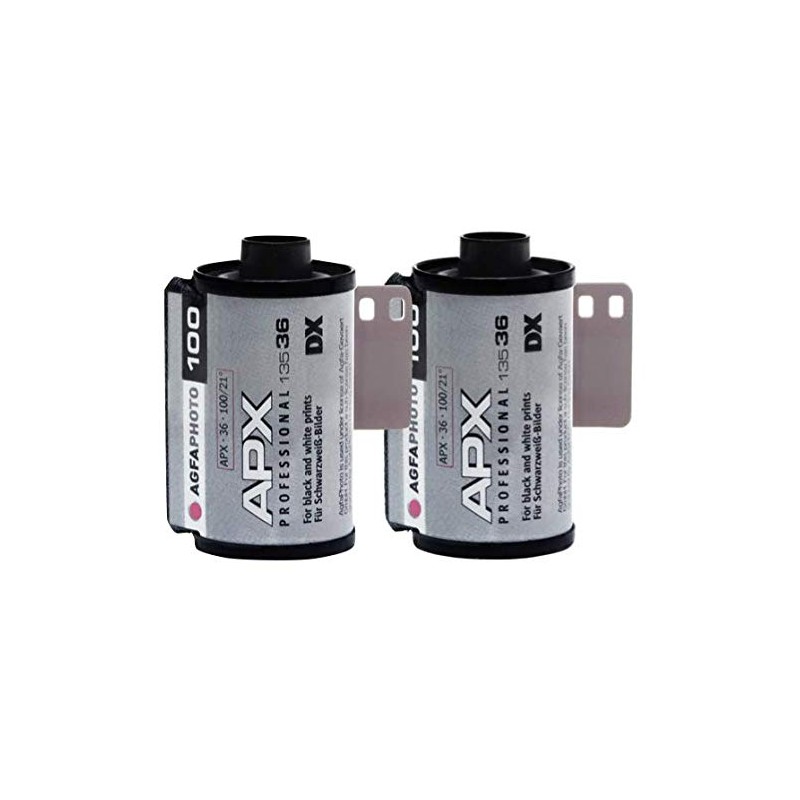 AgfaPhoto APX 100 135-36 AG6A1360-2 Negativfim B/W Pack of 2