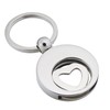 High Quality Keyring with Shopping Trolley Token, heart
