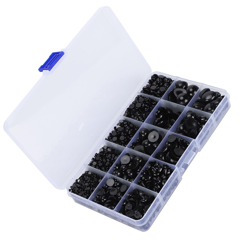 2575Pcs Plastic Eyes and Noses Pack Safety DIY Craft Kit