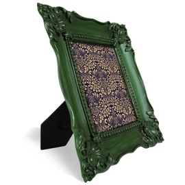 SIMON'S SHOP 6x8 Picture Frame for Wall and Tabletop, Moss Green Photo Frames Display Horizontally or Vertically, Vintage Inspired Home Room Decor