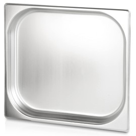 jokobela GN Container, Unperforated, Suitable for Gaggenau, Miele and Siemens Steamers (Stainless Steel, Dishwasher Safe, Gastronorm 2/3, W 32.5 x L 35.4 x H 4.0 cm)