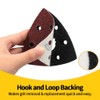 EETools 50Pcs P40 Grit Triangle Sanding Pads Hook and Loop