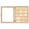 Artemio Display case, Wood, Beige, 23 x 28 x 4