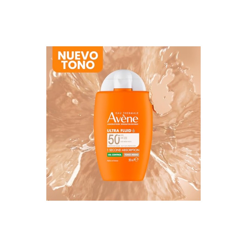 Avene Ultra Fluid Protector Solar Facial con Color FPS50 Piel