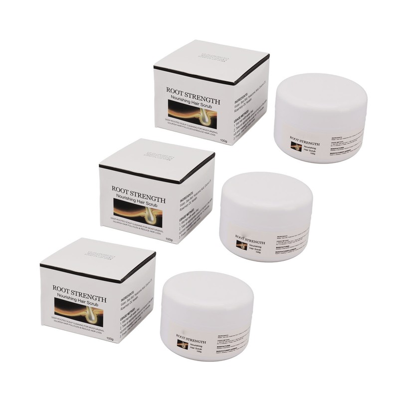 3PCS 100g Scalp Cleansing Scrub Strengthening Densifying Hair Volumizing Refreshing