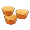 DURALEX GO2006DF06 Amber 250 Arsenal Bowl, Set of 3