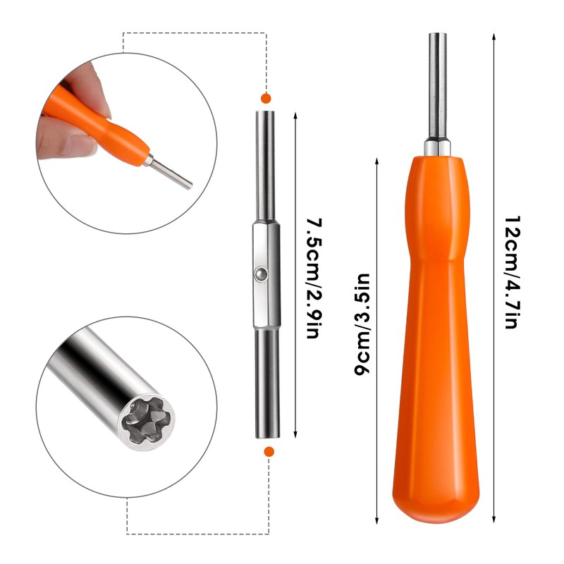 Gamebit Security Screwdriver, Double-Ended 4.5mm 3.8mm Gamebit Screwdriver Bit Set