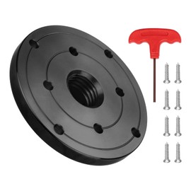 DEEFIINE 4'' Steel Wood Lathe Faceplate Chucks,Faceplate for Wood Lathe,Lathe Face Plate Fit for 1'' x 8TPI Spindle without Screwchuck