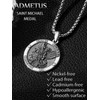 ADMETUS Saint Michael Necklace Sterling Silver St Michael Necklace for