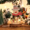 Luminous Christmas Ornament LED Light Emitting Wooden Christmas Decorations Ornaments