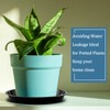 Eccliy 6 Pack Plastic Plant Saucer Heavy Duty Planter Saucers