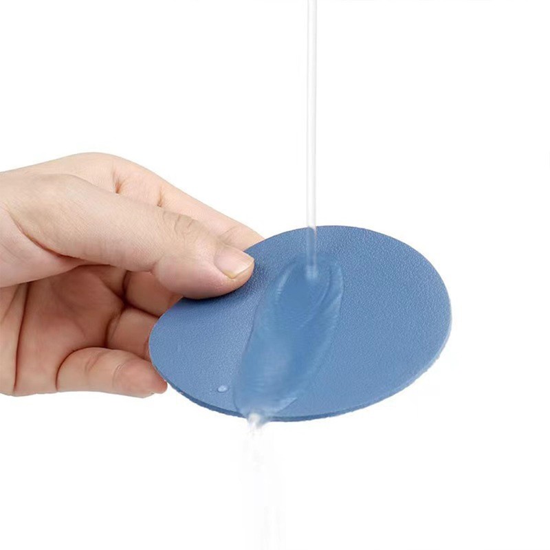 Leather Round Coaster Drinks Coasters Washable Decorative Home Office Bar