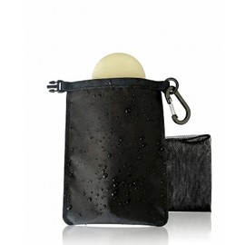 (Portable for Hot Springs and Travel) Soap Net, Foaming Net, Pouch Type, Snap Button, Hanging, Bag Hanging, Soap Case, Soap Holder, Substitute, Portable, Colander, Hot Water, Sauna, Gym, Face Washing