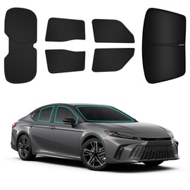 ARISMOTOR Car Window Shades for Toyota Camry 2025-2026, Custom Fit Foldable Side Rear Windshield Sunshade Sun UV Rays & Privacy Curtains Protection for Camping, Napping, Relaxing