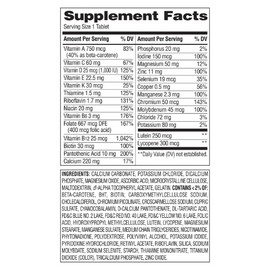 Equate Complete Multivitamin/Multimineral Supplement Tablets, Adults 50+, 450 Co