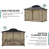 Aoodor Universal 10x13 ft Gazebo Mosquito Netting, Replacement 4-Panel Sidewalls