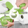 Oumefar Salad Spinner, Manual Lettuce Spinner with Rotary Handle, Vegetable