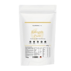 KLARENA Kollagen Pure [450g] - Premium Kollagen Hydrolysat - Peptide Typ 1 und 3 - Gute Löslichkeit - Neutraler Geschmack - Collasel Pro studienbasierte Kollagen aus Rind