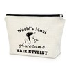 Sazuwu Hair Stylist Gift Makeup Bag Funny Hairdresser Gifts Hairstylist