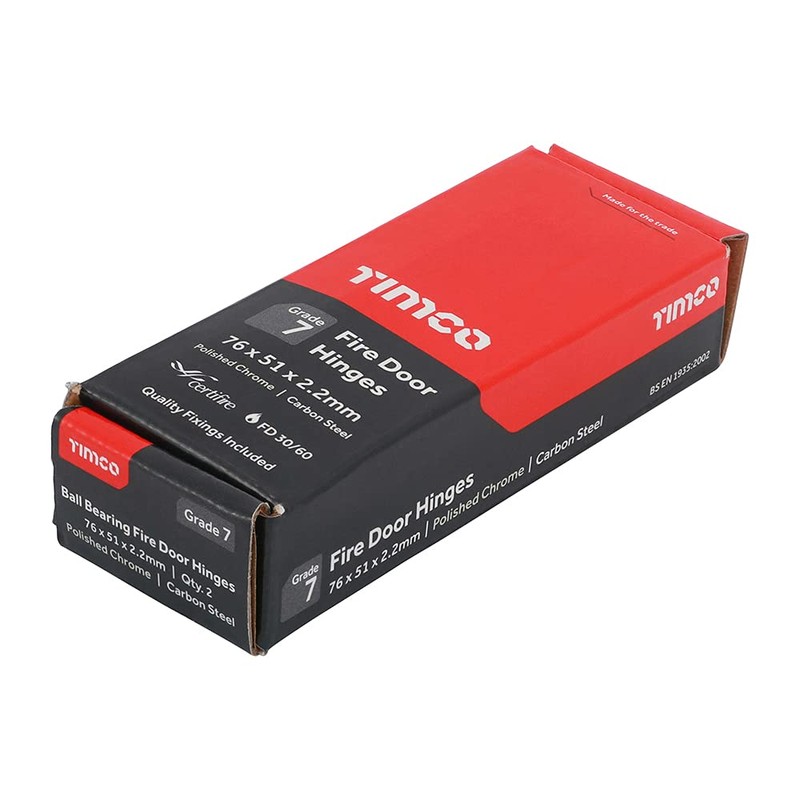 TIMCO Fire Door Hinge for Internal Residential Doors - Ball