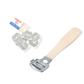 MERKUR Corn Callus Razor 923 with 10 Replacement Blades | Professional Foot Care Callus Remover | C95 Carbon Steel Blades | Made in Germany