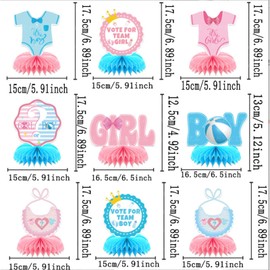 Gender Reveal Decoration, 1 Set Baby Shower Table Centerpieces for Gender Reveal Party, Newborn Celebration Photo Props, Its a Boy Girl Thing, Gender Reveals Plates and Napkins