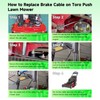 XIKOBY 133-1998 Brake Cable Compatible with Toro Timemaster 30" Self