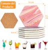 6 Piezas Portavasos para Mesa, Posavasos de Cerámica, Posavasos para