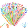 Hwahong 100pcs Squishy Pens Bulk Cute Novelty Gel Ink Bobblehead