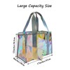 Tense Edano Iridescent Beach Tote for Women, Large Beach Bag