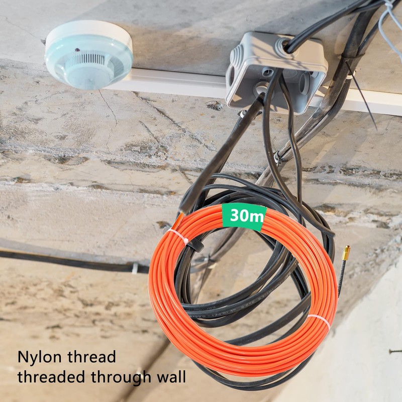 CONNECTION 30 m Cable Retraction Aid, Pull Wire for Empty