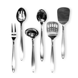 Chef Craft Select Kitchen Tool and Utensil Set, 6 Piece Set, Stainless Steel
