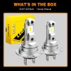 KEPEAK 4x H7 LED Headlight Bulb Kit High Low Beam