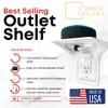 BeraTek Industries The Power Perch - Wall Outlet Shelf Transforms