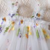 Nileafes Baby Girl Casual Tutu Dress Strap Tulle Flower Butterflies