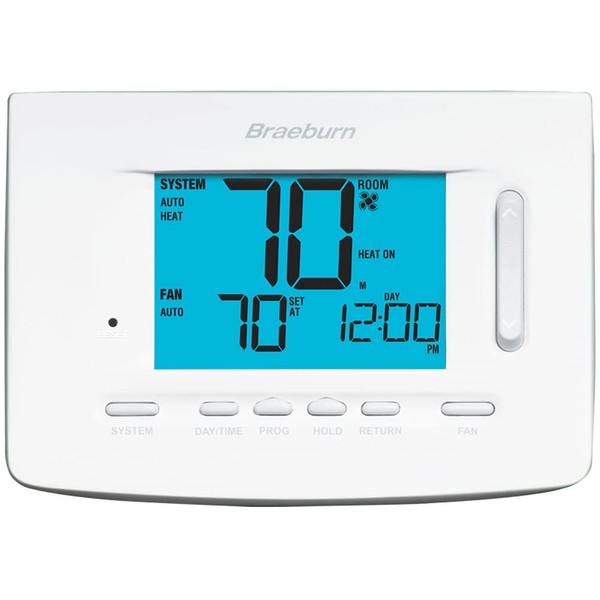 BRAEBURN 5220 Thermostat, Universal 7, 5-2 Day or Non-Programmable, 3H/2C