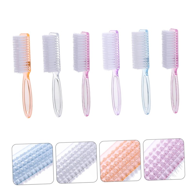 BIUDECO Versatile 6pcs Nail Dust Brush Set Fingernail Brush for