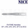 25 x NICE FINE 63 Sterile Stainless Steel Chisel Blades