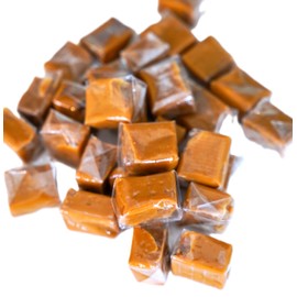 Vanilla Caramel Squares - 1.5 lbs of Individually Wrapped Smooth Creamy Chewy Caramel Candy