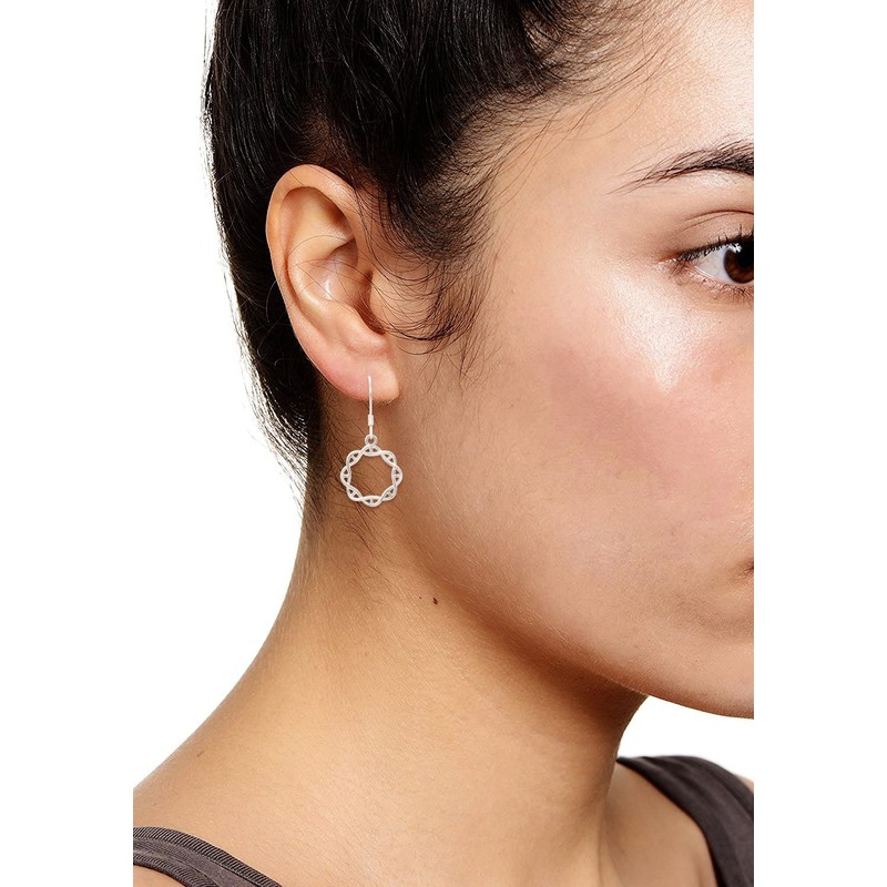 ScienceFox DNA Helix Earrings 925 Sterling Silver Gold Rose Gold