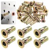 Tanstic 26Pcs M8 Multi-Grip Rivet Nut Kit, Zinc Plated Carbon