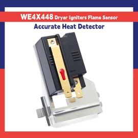 Dusledel WE4X448 Gas Dryer Igniters Flame Sensor Heat Detector Replacement for GE Dryer Ignitors Part Replace 55428 AP2042635 WE04X0448 2629 AH268031 DE355 EA268031 PS268031 TJ90DE355