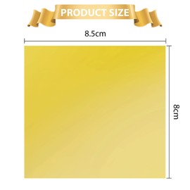 24K Papel de Oro-100 Páginas, Hoja de Oro Arte Diseño Marco Dorado Materiales Decorativos, Oro Hojas de Hoja de Imitación - No Comestibles