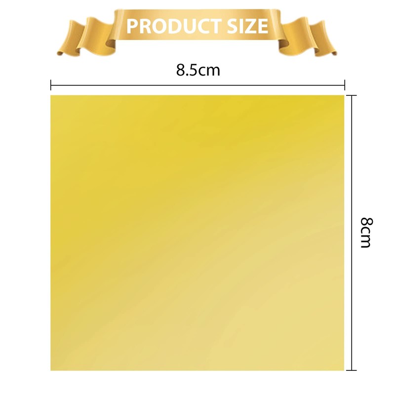 24K Papel de Oro-100 Páginas, Hoja de Oro Arte Diseño