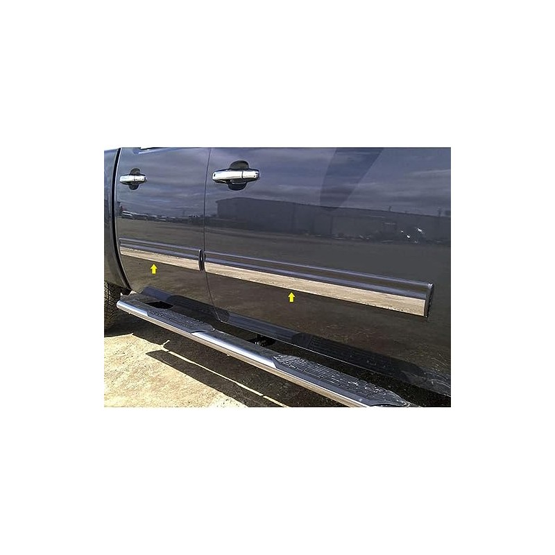 Brighter Design 4p Chrome Side Molding Insert fit for Chevy