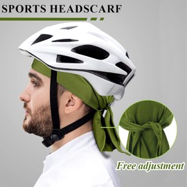 KIRZAX Sport-Turban-Kappe, Turban, Fahrrad-Kopfbedeckung, atmungsaktive schweißabsorbierende Kappe, Outdoor-Radsport-Piratenhut, schnelltrocknender Sport-Turban,atmungsaktive Sonnenschutzkappe