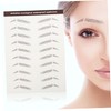 FOMIYES 3sets Long-lasting Eyebrow Stickers Natural Brow Effect Fake Eyebrows